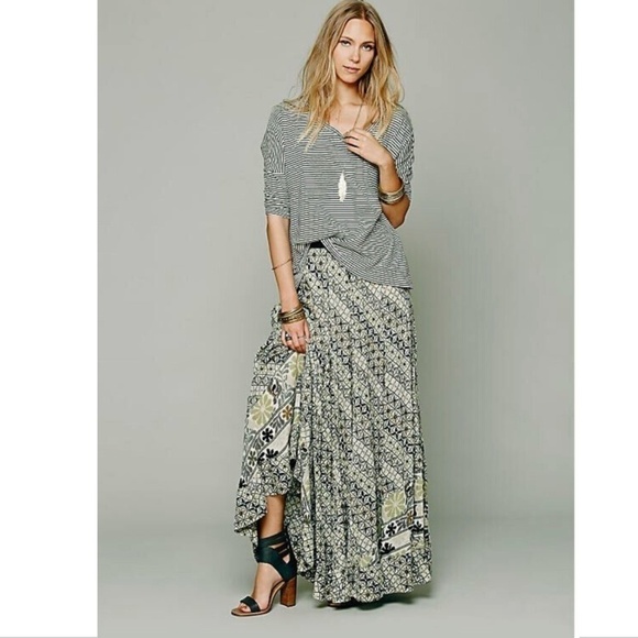FP ONE Banjara Printed BohoMaxi Skirt - Picture 1 of 9